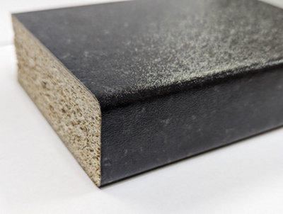 WTC Formica Prima FP2699 Black Granite- 3mtr x 600mm x 38mm Kitchen Worktop Matte 58 Finish - 3