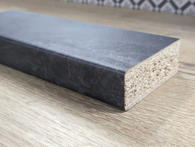 WTC Formica Prima FP3476 Jet Sequoia- 4.1mtr x 600mm x 38mm Kitchen Worktop Matte 58 Finish - 3