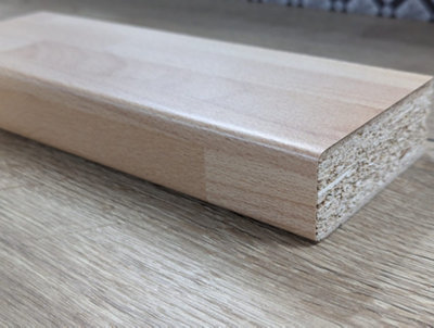 WTC Formica Prima FP4615 Beech Butcher Block- 4.1mtr x 670mm x 38mm Kitchen Breakfast Bar Matte 58 Finish - 4
