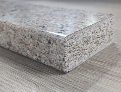 WTC Formica Prima FP6227 Amber Kashmire- 4.1mtr x 670mm x 38mm Kitchen Breakfast Bar Etchings 48 Finish - 3