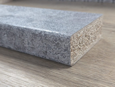 WTC Formica Prima FP8371 Grey Chalkstone- 3mtr x 600mm x 38mm Kitchen Worktop Honed Ceramic Finish