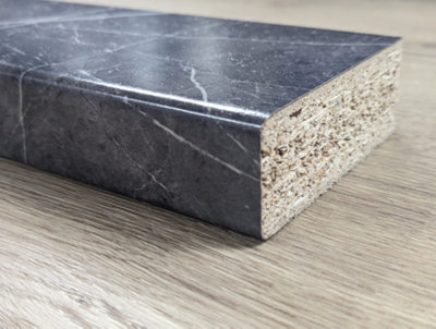 WTC Formica Prima FP9483 Ferro Graphite- 3mtr x 600mm x 38mm Kitchen Worktop Etchings 48 Finish - 3