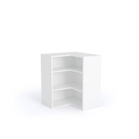 WTC Premier Cab 600mmx600mm (720mm High) L Shape Corner Kitchen Wall Unit Cabinet White 18mm MFC (Carcass Only)