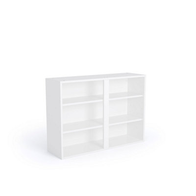 WTC Vogue White Gloss 1000mm Wall Unit Complete With Doors and Soft Close Hinges 720mm High 300mm Deep