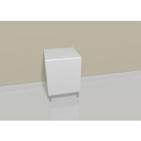 WTC Vogue White Gloss 500mm Base Unit Complete With Doors and Soft Close Hinges