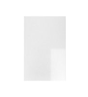 WTC White Gloss Vogue Lacquered Finish 1245mm X 597mm (600mm) Slab Style Full Height Kitchen Door Larder Fascia 18mm Thickness