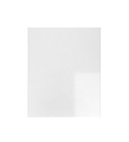 WTC White Gloss Vogue Lacquered Finish 570mm X 397mm (400mm) Slab Style Kitchen Door Fascia 18mm Thickness Undrilled