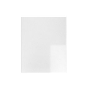 WTC White Gloss Vogue Lacquered Finish 570mm X 497mm (500mm) Slab Style Kitchen Door Fascia 18mm Thickness Undrilled