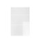 WTC White Gloss Vogue Lacquered Finish 900mm 3 Drawer Drawer Front Fascia Set 18mm Thick