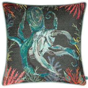 Wylder Abyss Octopus Chenille Cushion Cover