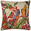 Wylder Akamba Parrot Scene Tropical Piped Polyester Filled Cushion