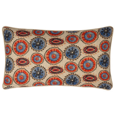 Wylder Akamba Tribal Rectangular Piped Polyester Filled Cushion