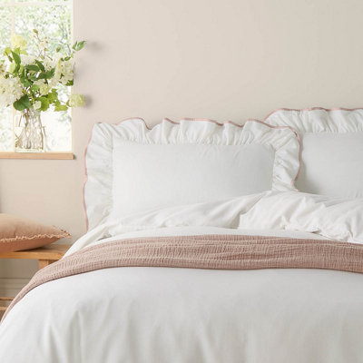 Wylder Blousey Ruffled Cotton Pillowcase Pair