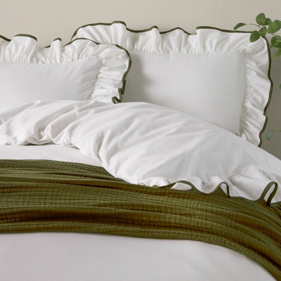 Wylder Blousey Ruffled Cotton Pillowcase Pair