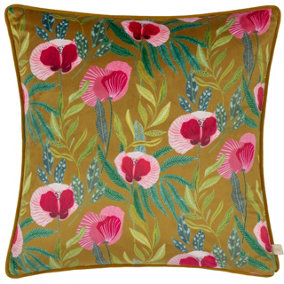 Wylder House of Bloom Poppy Piped Feather Filled Cushion