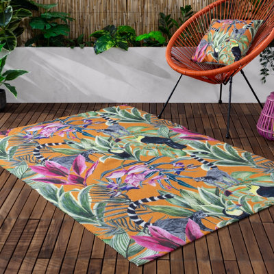 Wylder Kali Animals Outdoor/Indoor Washable Rug