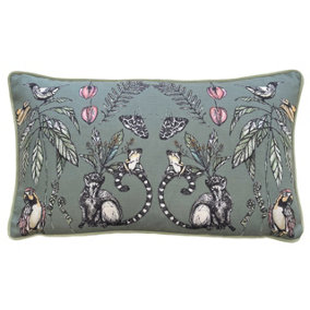 Wylder Mirrored Creatures Digitally Printed Piped Feather Filled Cushion