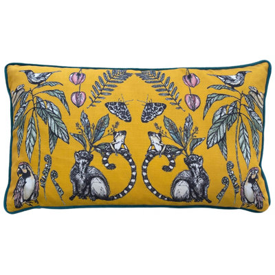 Wylder Mirrored Creatures Digitally Printed Piped Feather Filled Cushion