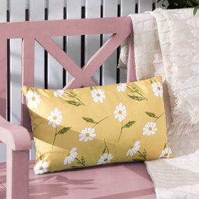 Wylder Nature Daisies Floral Polyester Filled Outdoor Cushion