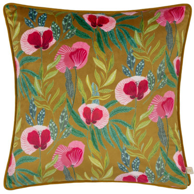 Wylder Nature House of Bloom Poppy Polyester Filled Cushion