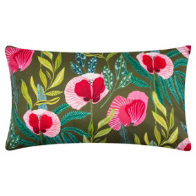 Wylder Nature House of Bloom Poppy Rectangular Outdoor Cushion Cover