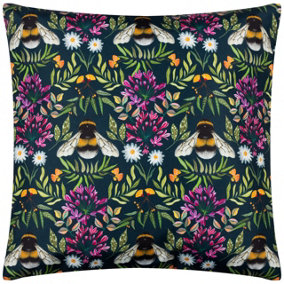 Wylder Nature House of Bloom Zinnia Bee Outdoor Cushion Cover
