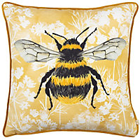 Wylder Nature Manor Bee Piped Polyester Filled Cushion