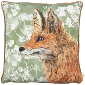 Wylder Nature Manor Fox Piped Polyester Filled Cushion