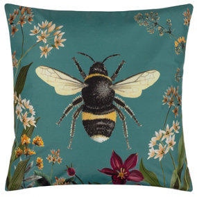 Wylder Nature Midnight Garden Bee UV & Water Resistant Outdoor Polyester Filled Cushion
