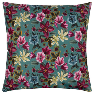 Wylder Nature Midnight Garden Bee UV & Water Resistant Outdoor Polyester Filled Cushion
