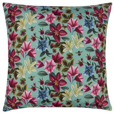 Wylder Nature Midnight Garden Birds UV & Water Resistant Outdoor Polyester Filled Cushion