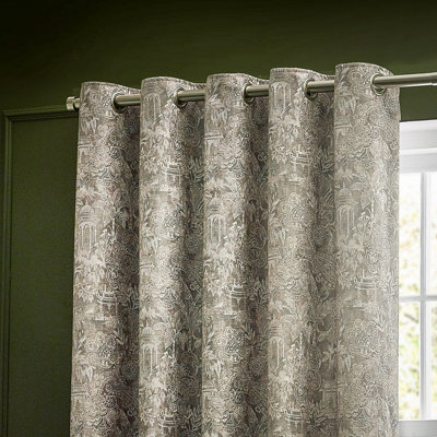 Wylder Tropics Bengal Chenille Eyelet Curtains