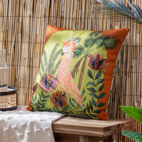 Wylder Tropics Cockatoo Tropical Polyester Filled Outdoor Cushion
