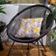Wylder Tropics Ebon Wilds Mahari UV & Water Resistant Outdoor Polyester Filled Cushion
