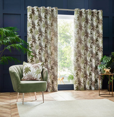 Wylder Tropics Galapagos Jacquard Eyelet Curtains