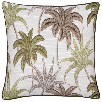 Wylder Tropics Galapagos Jacquard Piped Feather Filled Cushion