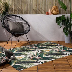Wylder Tropics Hawaii Digitally Printed Outdoor/Indoor Rug
