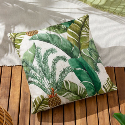 Wylder Tropics Maui Tropical Polyester Filled Outdoor Cushion | DIY at B&Q