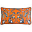 Wylder Tropics Wild Mirrored Creatures Digitally Printed Piped Polyester Filled Cushion
