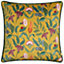 Wylder Wild Garden Columnaris Floral Velvet Piped Polyester Filled Cushion