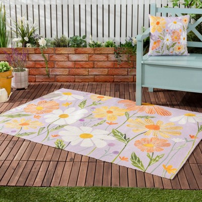 Wylder Wildflowers Outdoor/Indoor Washable Rug