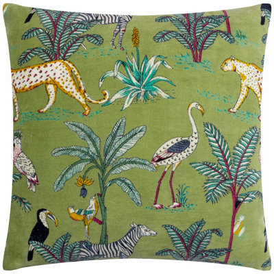 Wylder Wilds Tropical Cotton Feather Filled Cushion