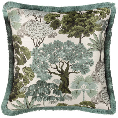 Wylder Woodlands Floral Jacquard Feather Filled Cushion