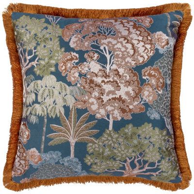 Wylder Woodlands Floral Jacquard Feather Filled Cushion