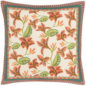 Wylder Zala Floral Tropical Polyester Filled Cushion
