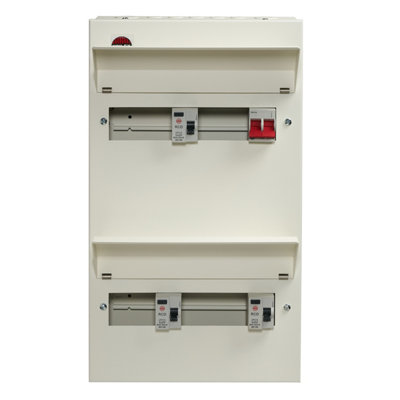 Wylex 18 Way flexible High Integrity Unit 100A main switch & 3x 80A 30mA RCD