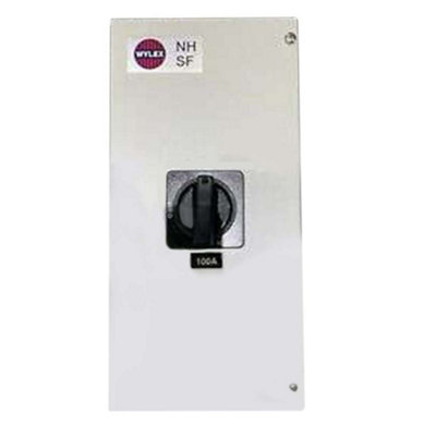WYLEX 3 PHASE ISOLATOR SWITCH 100A (325MM high, 158MM wide, 136MM deep)