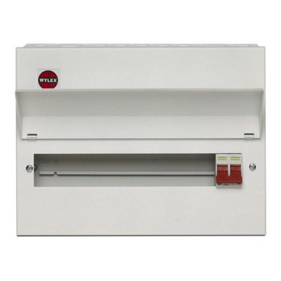Wylex NM1406L Metal Consumer Unit with 100A Main Switch - 14 Way