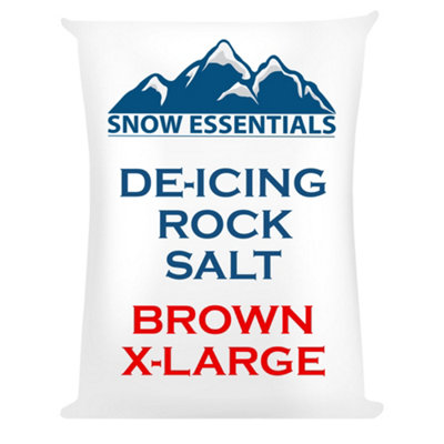 X-Large Brown Deicing Rock Salt Grit For Snow & Ice Removal by Laeto Snow Essentials