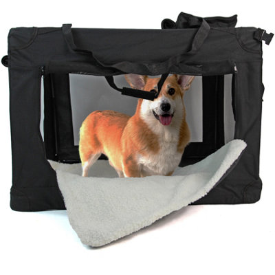 X-Large Fabric Dog Crate Pet Carrier Travel Portable Cage House